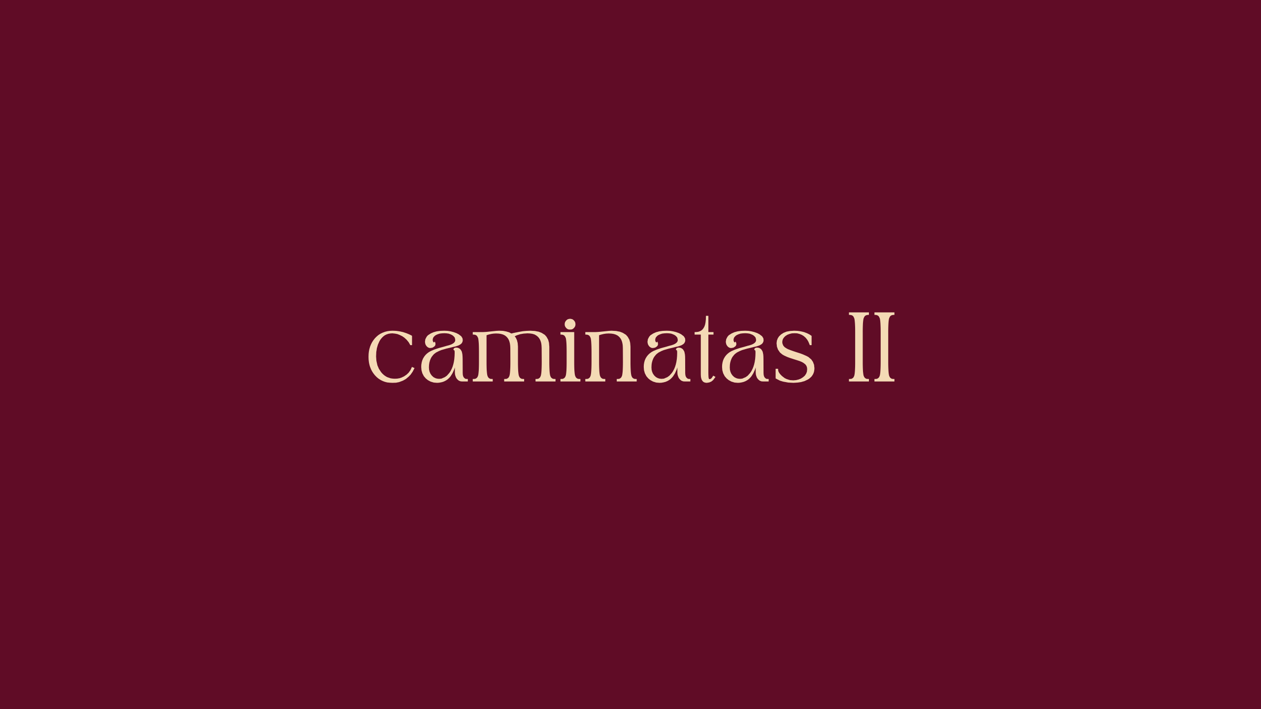 Caminatas II