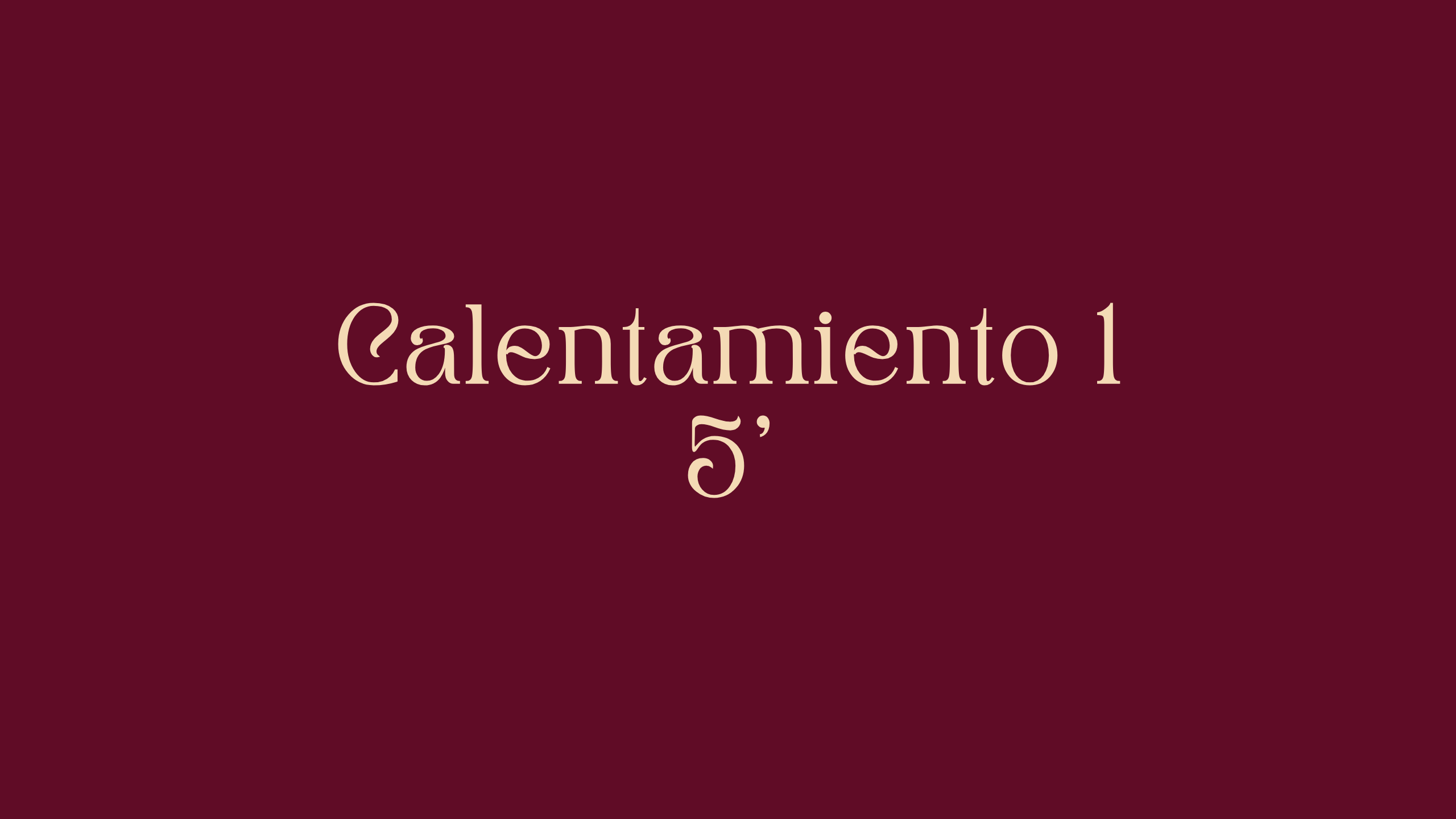 Calentamiento 1